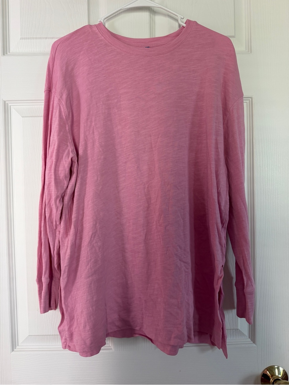 Old Navy Pink Long Sleeve Crewneck Tee Shirt
